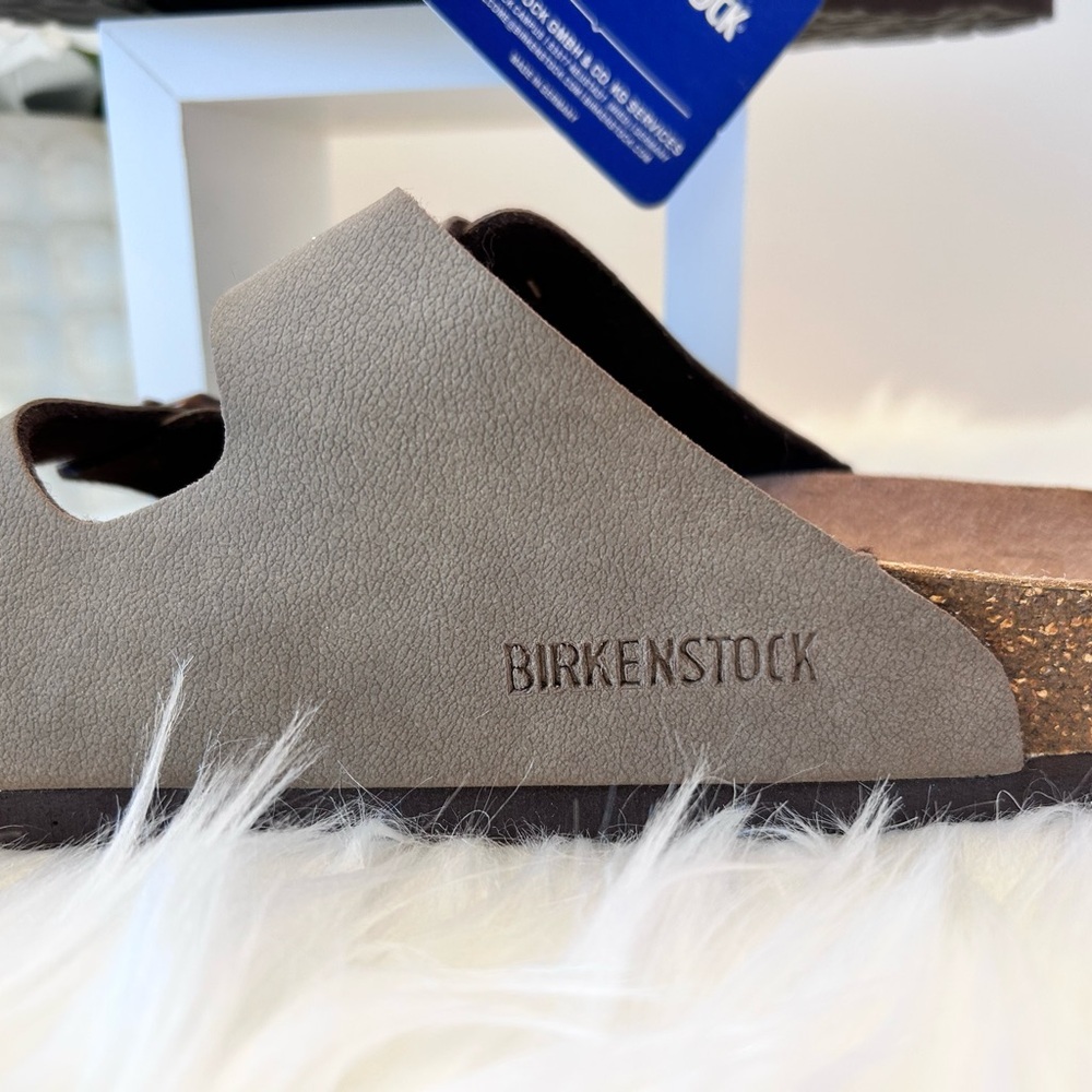 Birkenstock Brown Double Strap Sandals. NWT - Picture 3 of 13